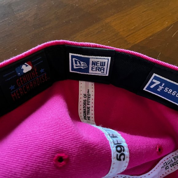New Era 2007 PINK Fitted Yankess Hat size 7.5 - Picture 4 of 5